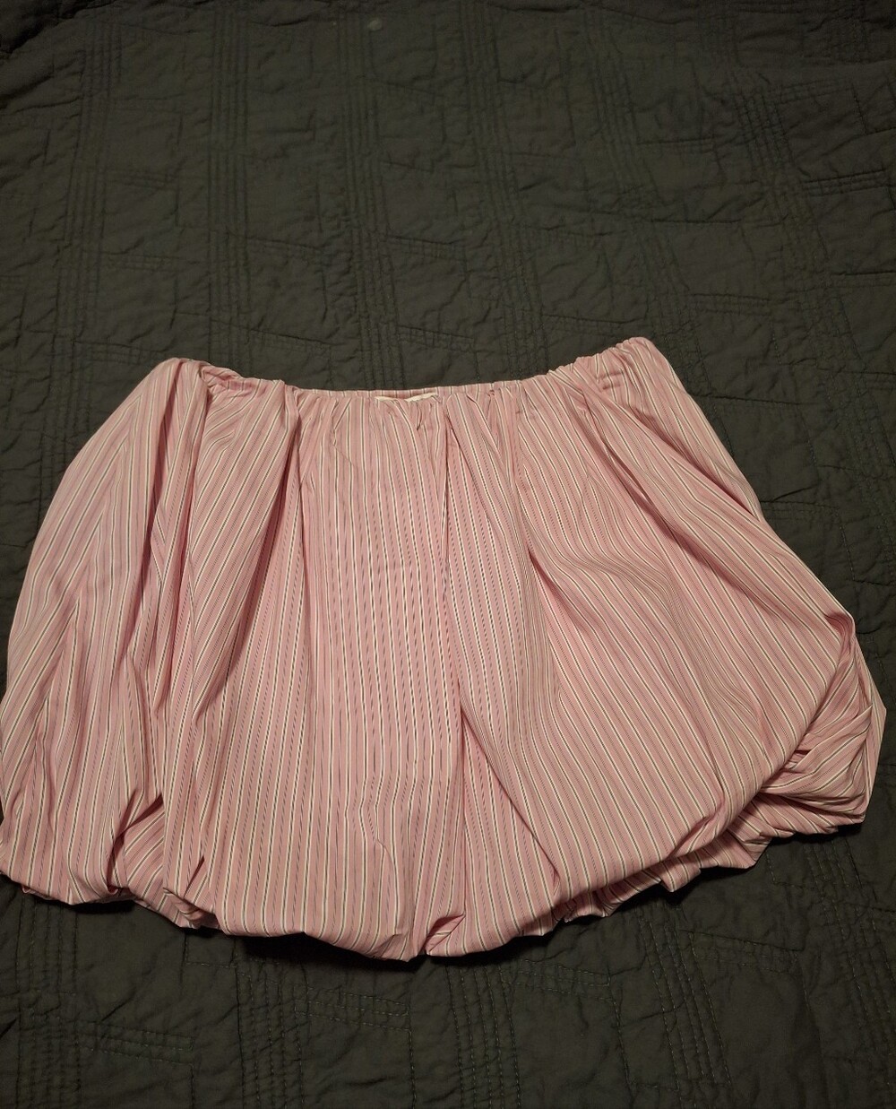 Gianni Bini Pink Striped Bubble Skirt